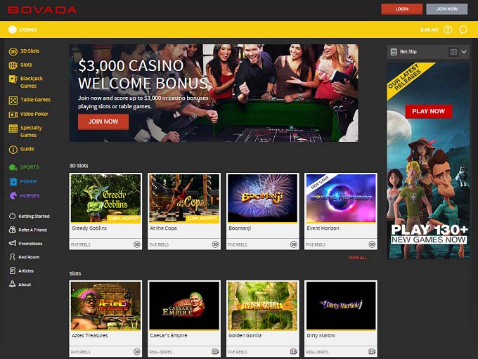 Bovada Casino Review